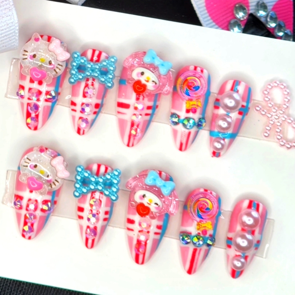 Custom press-on nails